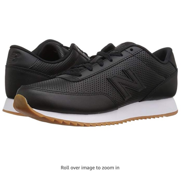 New Balance Shoes - New Balance Classics WZ501 Black Leather Sneakers